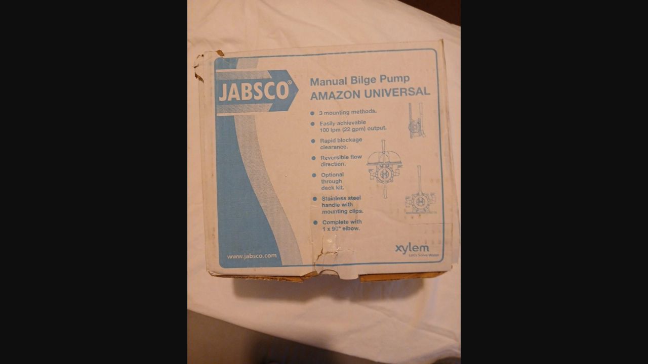 Jabsco 29270-0000 Manual Bilge Pump Marine Boat Hand Pump