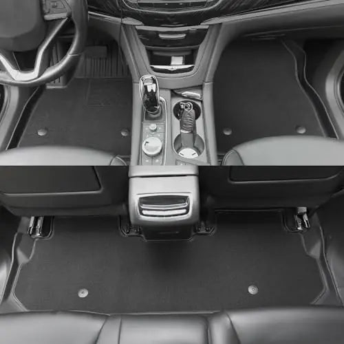 TTX LIGHTING Black & Red All-Weather Floor Mats for 2019-2026 Chevrolet Blazer